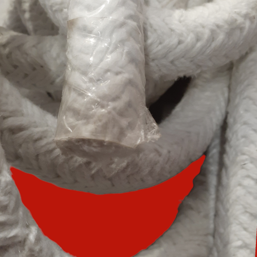 1" Ceramic Fiber Round Braid Rope -2300 Deg F - 100' Feet