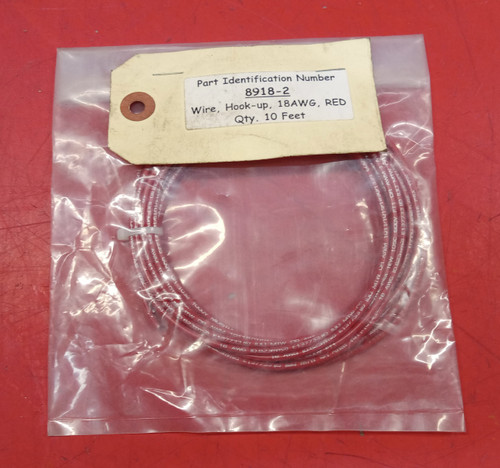 Belden 8918-2 18 AWG 10 Foot Red Hook-up Wire 