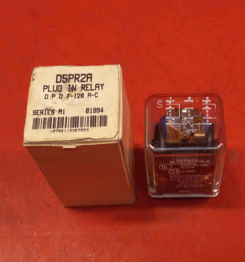 Cutler Hammer D5PR2A 120 VAC Plug In Relay