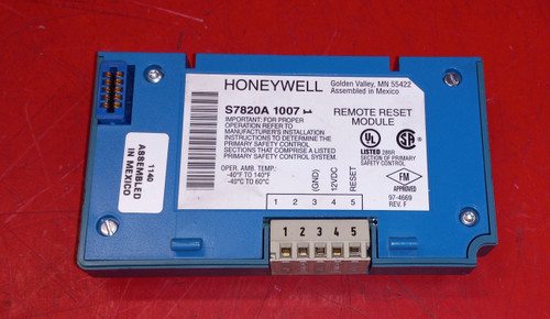 Honeywell S7820A1007 Remote Reset Module (Used)