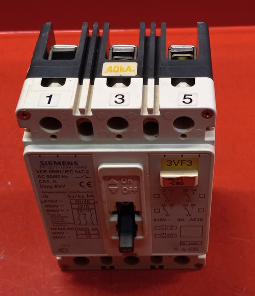 Siemens 3VF3211-1FW41-0AA0 160Amp Circuit Breaker