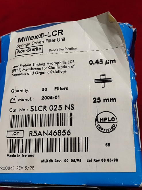 Millex Non-Sterile Syringe Driven Filter Unit- SLCR 025 NS