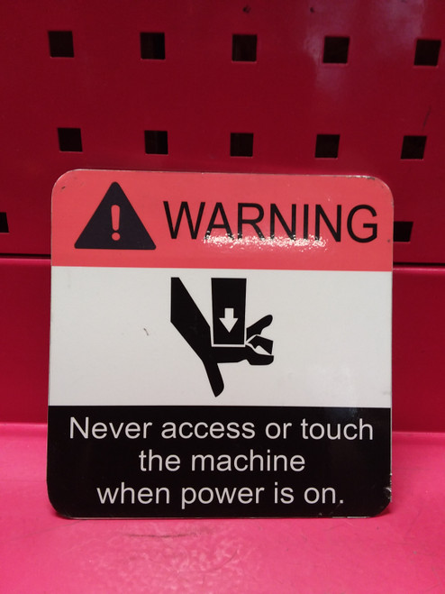 6" x  6"  "Danger - Pinch Point" Warning Sign 