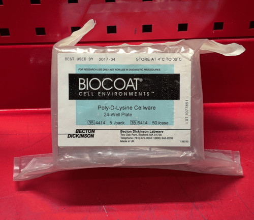 Biocoat Cell Environments Poly-D-Lysine Cellware 24 Well Plate (Pack of 5)