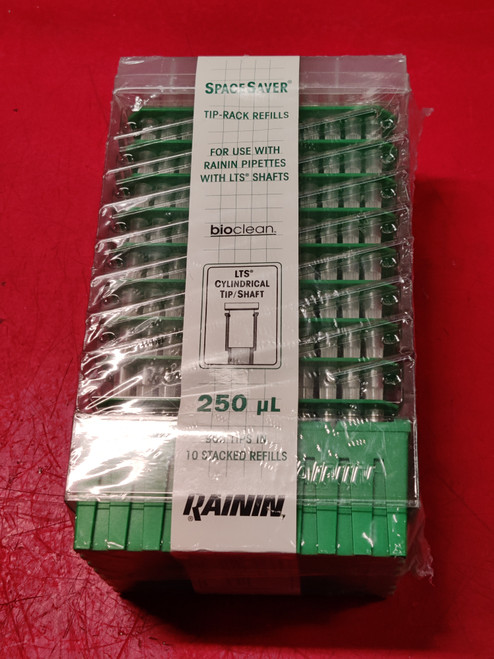 Rainin Space Saver Tip-Rack Refills, LTS Cylindrical Tip/Shaft, 960 Tips in 10 Stacked Refills