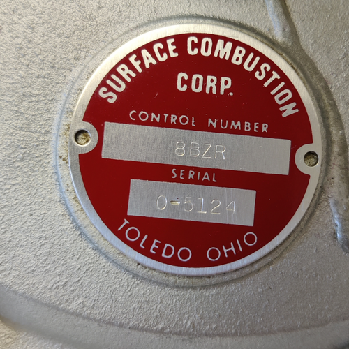 Surface Combustion Corp. 8BZR, 1-1/4" Gas Regulator