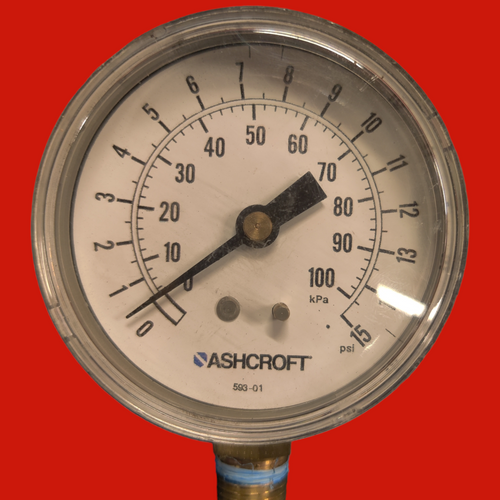 Ashcroft 0-15 PSI, 0-100 kPa Pressure Gauge, 1737