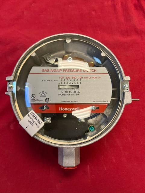 Honeywell C437E 2002, Gas A/G/LP Pressure Switch, With Manual Reset
