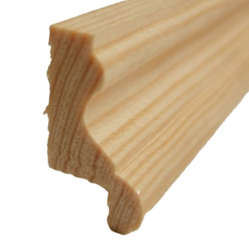 29x16mm rebated dado rail for over panelling - 2.4m
