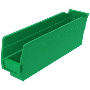 Akro-Mils Shelf Bin Green