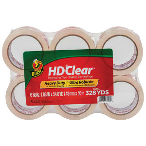 Duck Brand HD Clear High-Performance Packaging Tape