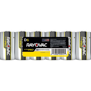 Rayovac Ultra Pro D Alkaline Batteries Shrink Wrapped