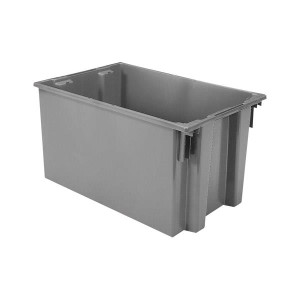 Akro-Mils Nest & Stack Totes Gray