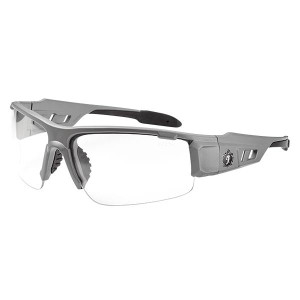 Ergodyne Skullerz Dagr Eyewear Gray Frame Clear Lens