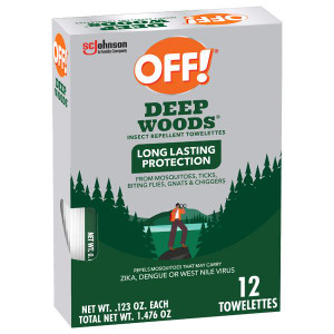 SC Johnson OFF! Deep Woods Insect Repellent Towelettes