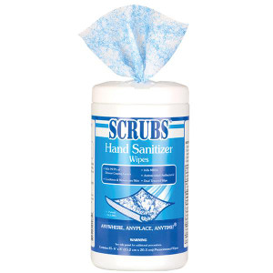 ITW ProBrands Scrubs Hand Sanitizer Wipes - Blue