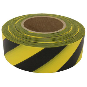 Presco Patterned Roll Flagging Standard Yellow Black