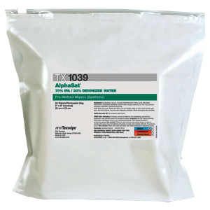 Texwipe AlphaWipe Cleanroom Polyester Wipers Pre-Wetted