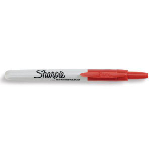 Sharpie Retractable Permanent Marker Red