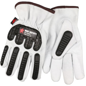 X-Large White Black Protective Gloves