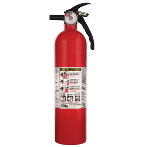 Kidde 2.5 lb ABC Automotive FC110 Extinguisher w Metal Valve & Plastic Strap Bracket (Disposable)