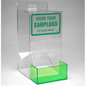 Brady Earplug Dispenser 13"H x 6"W x 8"D PPE Supplies - Clear