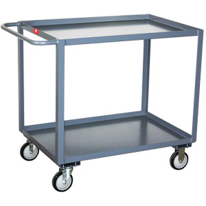 Jamco Service Cart 2 Shelves 36"L x 35"H x 24"W Gray