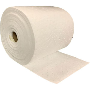 FyterTech Essentials Oil-Only Single-Ply Sorbent Rolls Medium Weight 30" x 150' White