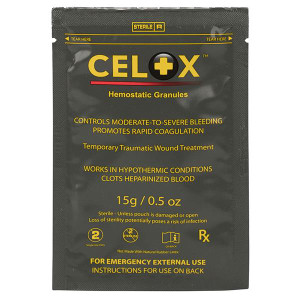 Celox Blood Clotting Agent Granules Pack First Aid Supplies