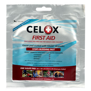 Celox Gauze Pad 8" x 8" First Aid Supplies