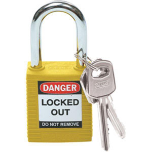 Brady Safety Padlock Yellow