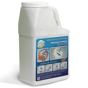 Spill Magic Absorbent Powder w Refillable Plastic Bottle Drink Mix Packs