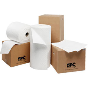 SPC Oil Plus Heavy Weight Perfed Pads 15" x 19" White 100 Bale