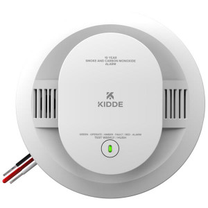 Kidde Hard-Wired Combination CO Photoelectric Smoke Alarm w 10-Year Battery Backup