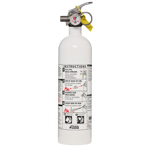 Kidde 2 lb BC Mariner REC 5 Extinguisher w Metal Valve & Plastic Strap Bracket (Disposable)