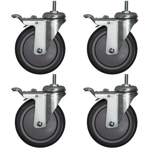 Akro-Mils 5" Swivel Casters (2 w Brakes)