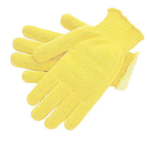 MCR Safety Kevlar Gloves Plaited Medium Yellow