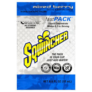 Sqwincher FastPack Single Serve Mixed Berry Drink Mix Packs