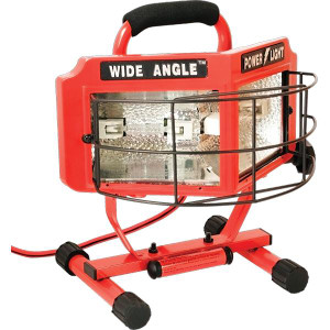 Southwire Halogen Wide Angle Work Light 500 W Red