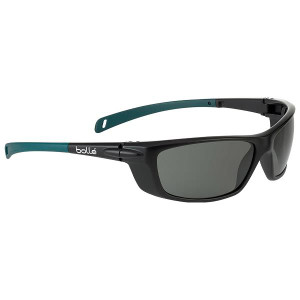 Bolle Safety Baxter Safety Glasses Black Frame Polarized Smoke Tint Lens