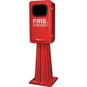 FireTech Fire Extinguisher Cabinet Stand - Red