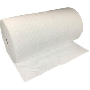 FyterTech Essentials Oil-Only Single-Ply Sorbent Rolls Heavy Weight 30" x 150' White