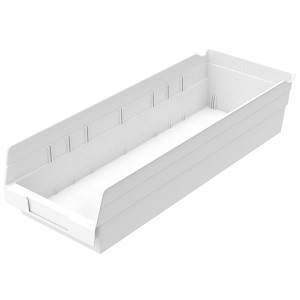 Akro-Mils Shelf Bins White Akro Mils