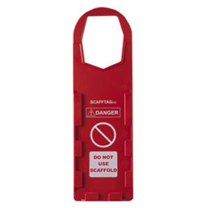 Brady Scafftag Holders "Danger Do Not Use Scaffold" Red