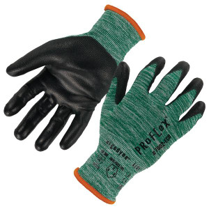 Ergodyne Proflex 7002 Eco Coated Gloves X-Small Black Green