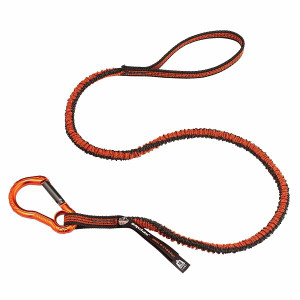 Ergodyne Squids 3100F(x) Tool Lanyard Single Alum Carabiner Standard Gray