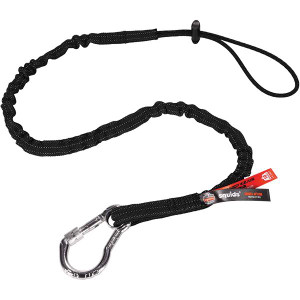 Ergodyne Squids 3100 Tool Lanyard Single Alum Carabiner Standard Black