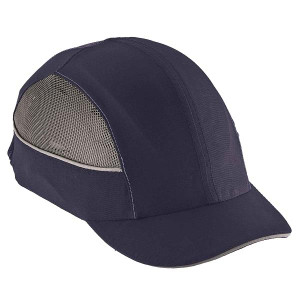 Ergodyne Skullerz 8960 Bump Cap w LED Lighting Short Brim Navy
