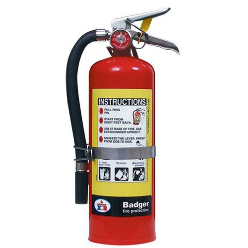 Badger Extra 5 lb ABC Fire Extinguisher w Vehicle Bracket