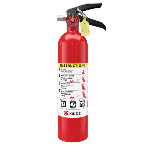 Kidde Pro 110 Consumer 2.5 lb ABC Fire Extinguisher w Wall Hook (Rechargeable)
